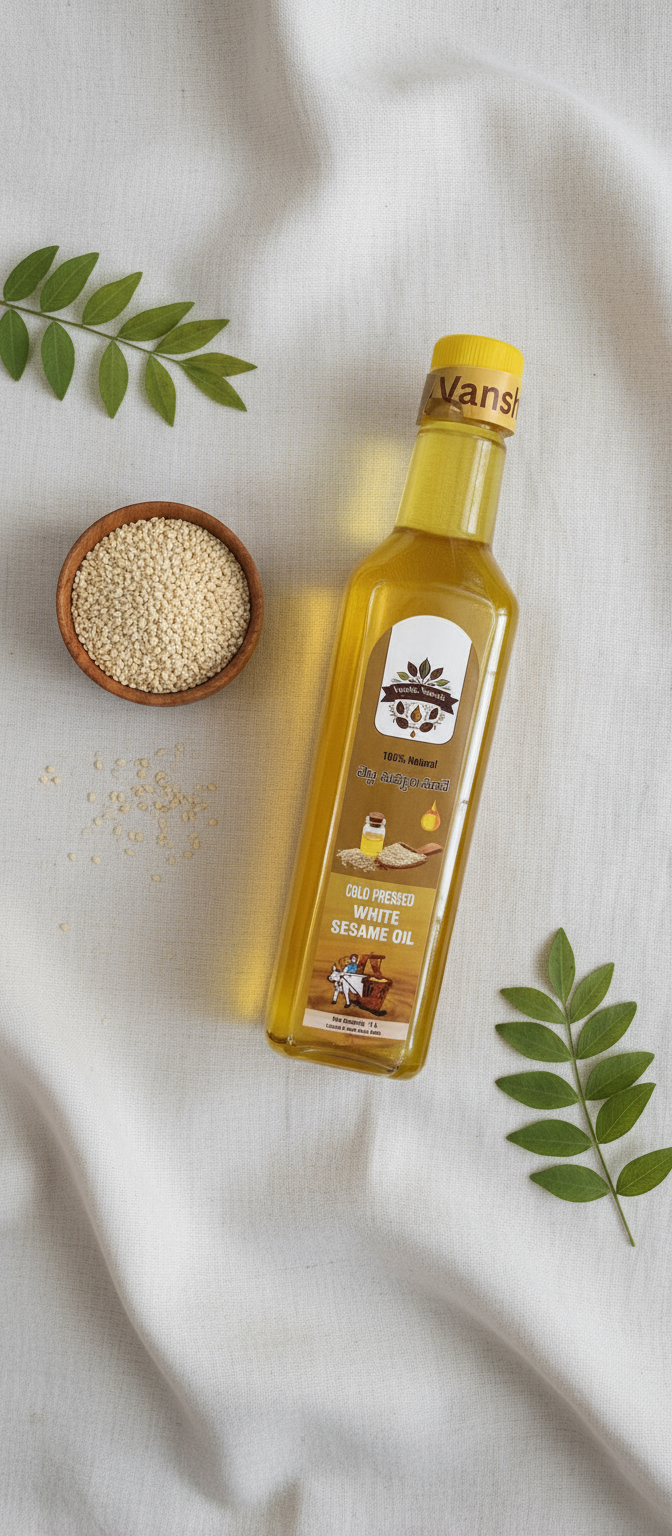 White Sesame Seed Oil ( 100% Natural )